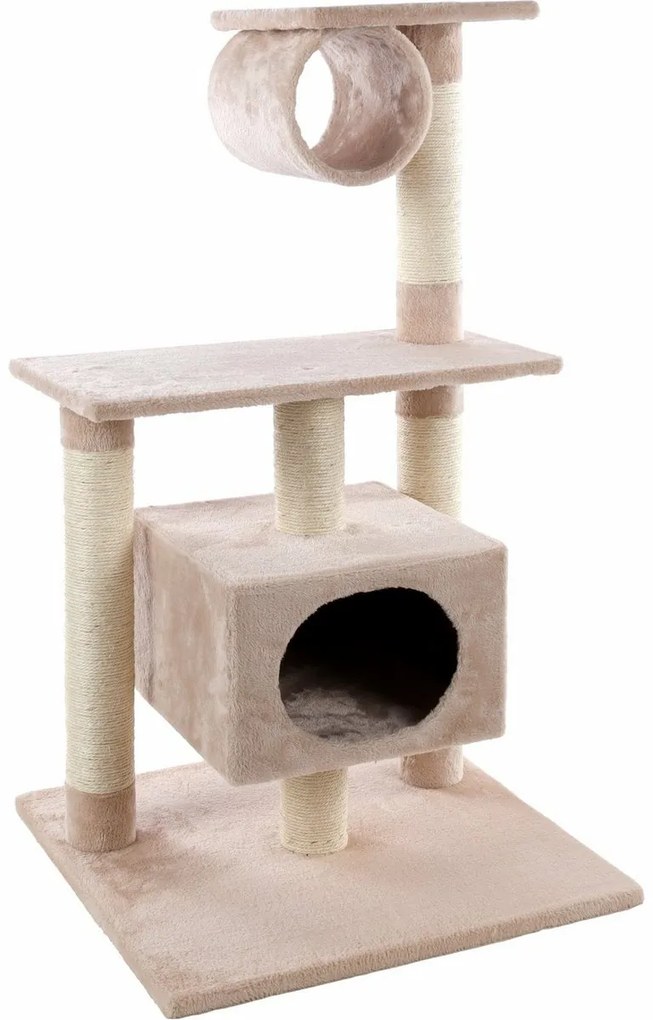 Flamingo Scărpinător pentru pisici LEONTINE bej,60 x 57 x 103 cm