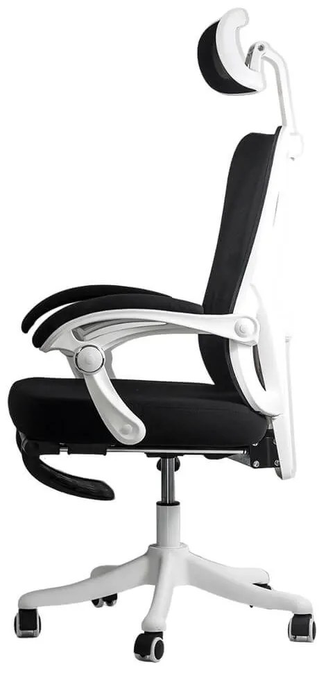 Scaun ergonomic OFF 428 negru, multiblock și suport picioare