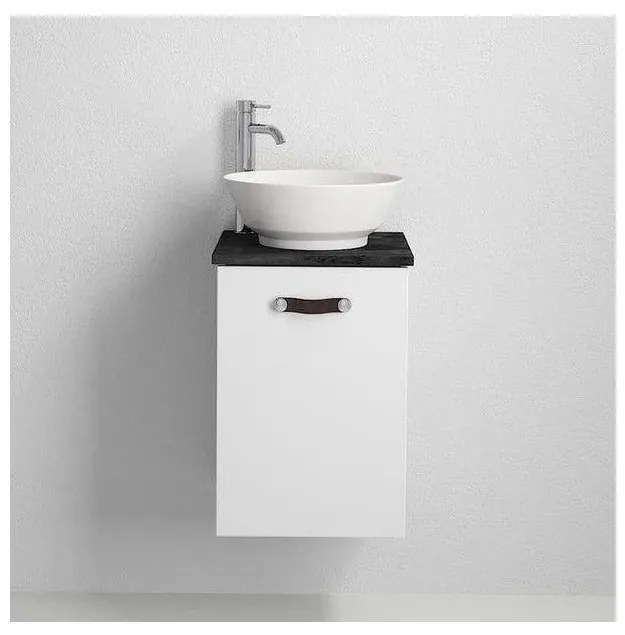 Dulap de baie cu lavoar TAARNHOLM, alb