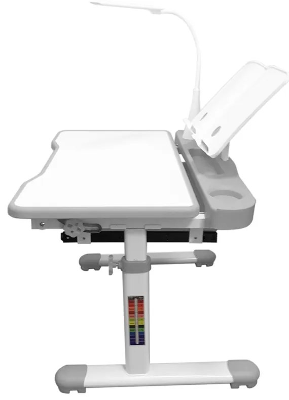 Birou multifunctional copii, inaltime reglabila-gri