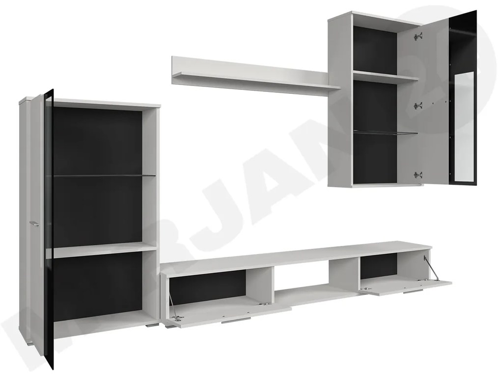 Mobilier living Fletcher (stejar sonoma) (iluminat LED). 1058387