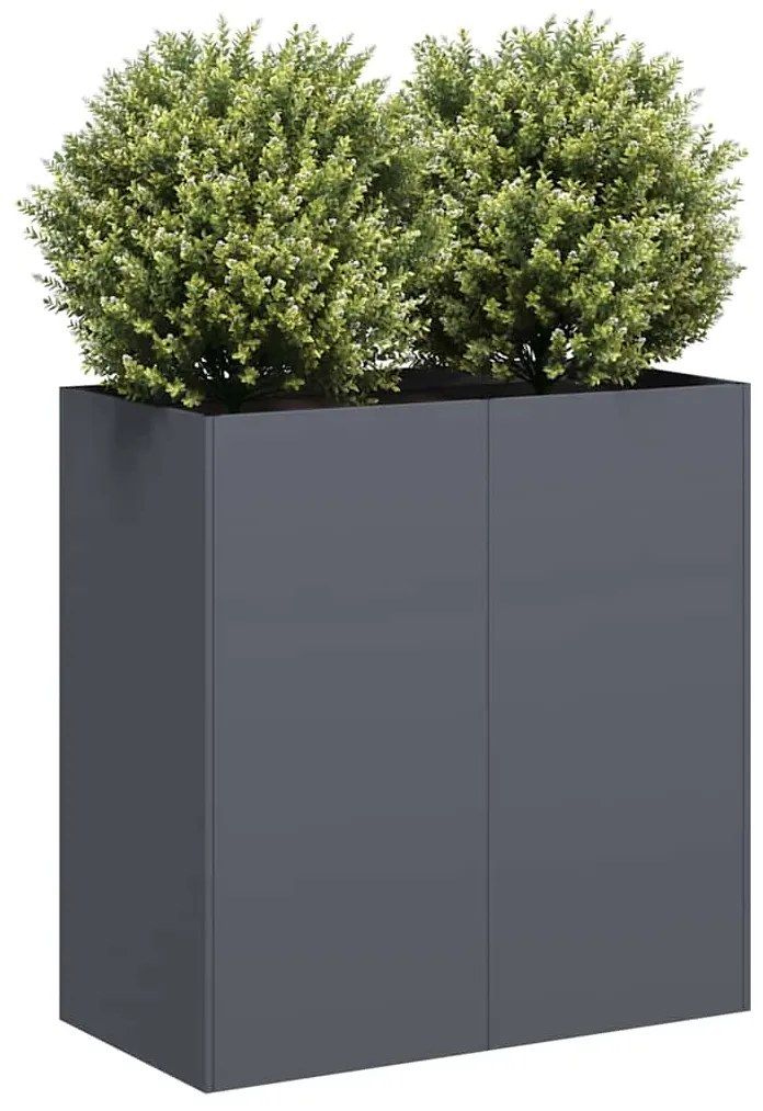 vidaXL Jardinieră Antracit 80x40x80 cm Oțel laminat la rece