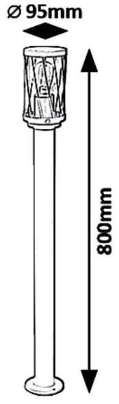 Rabalux 8890 - Lampă exterior BUDAPEST 1xE27/40W/230V IP44
