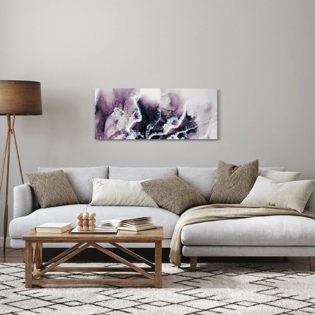 Tablou - Marmură violet N⁰2 (120x50 cm)