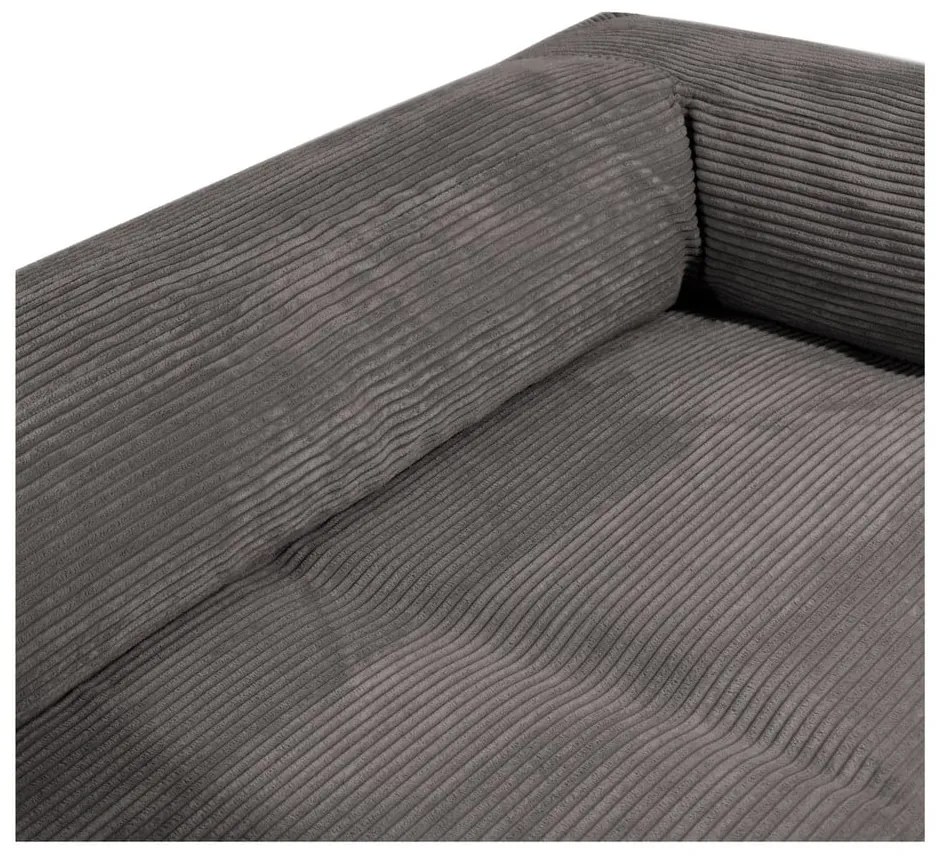 Fotoliu bean bag albastru cu tapițerie din catifea reiată Sofa MooG – SLOWDOWN