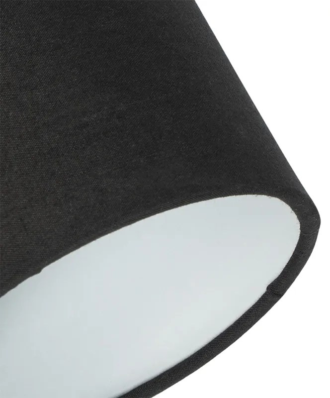 Spotlight de plafon negru cu abajur negru reglabil cu 2 lumini - Hetta