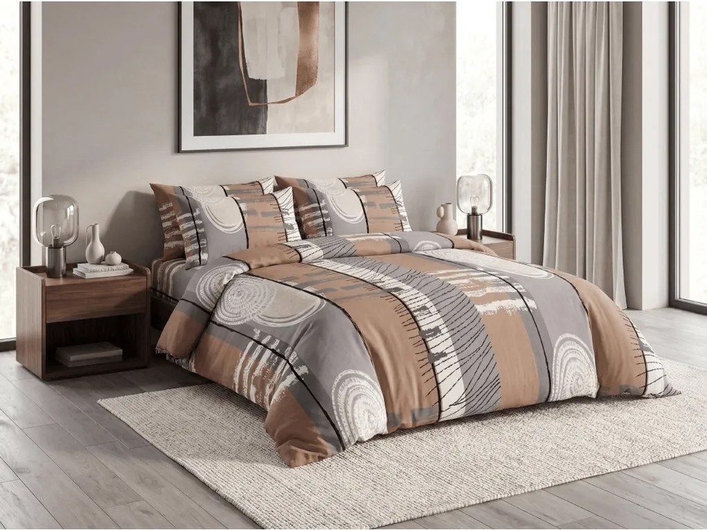 Lenjerie de pat din policoton PINIA POLY gri Dimensiune lenjerie de pat: 70 x 90 cm | 140 x 200 cm