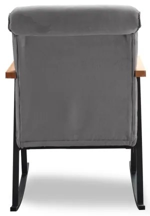 Fotoliu balansoar LUNI, gri