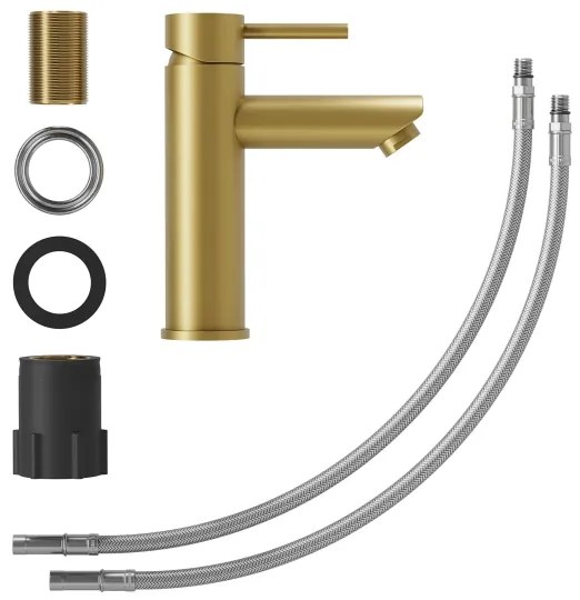 Baterie de lavoar BATH DELUXE 28-017-03-70-02 RINGSTED 17,8 cm alamă periată