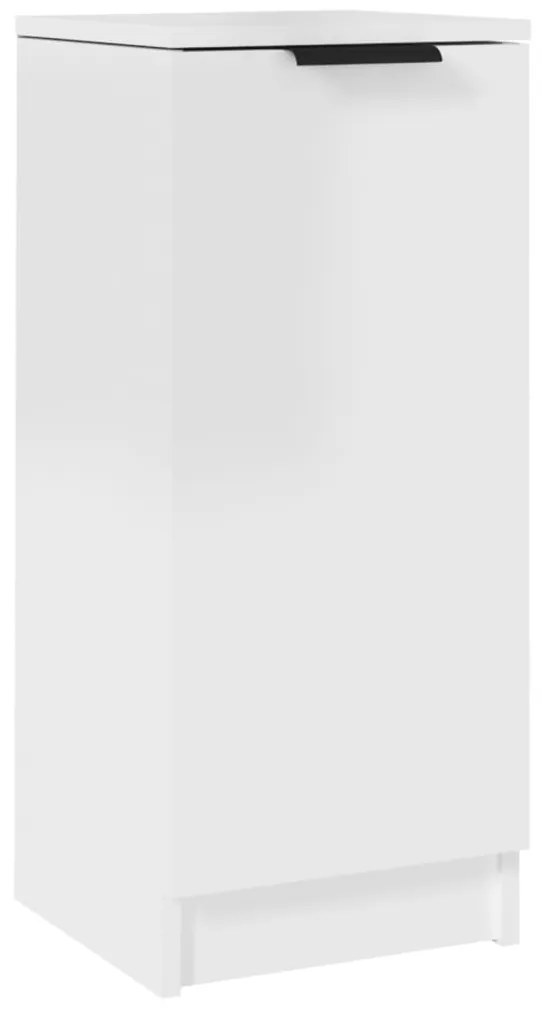 811145 vidaXL Servantă, alb extralucios, 30x30x70 cm, lemn prelucrat