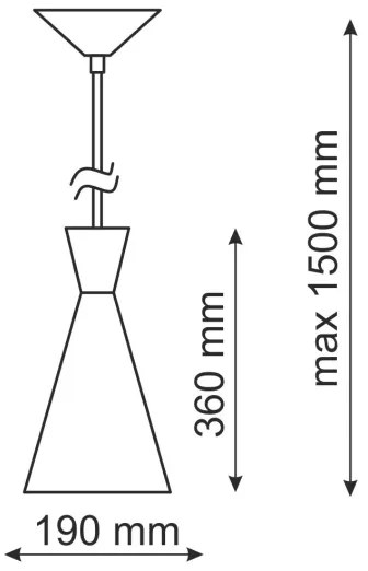 Lustra MODERN 1C 1xE27/20W/230V