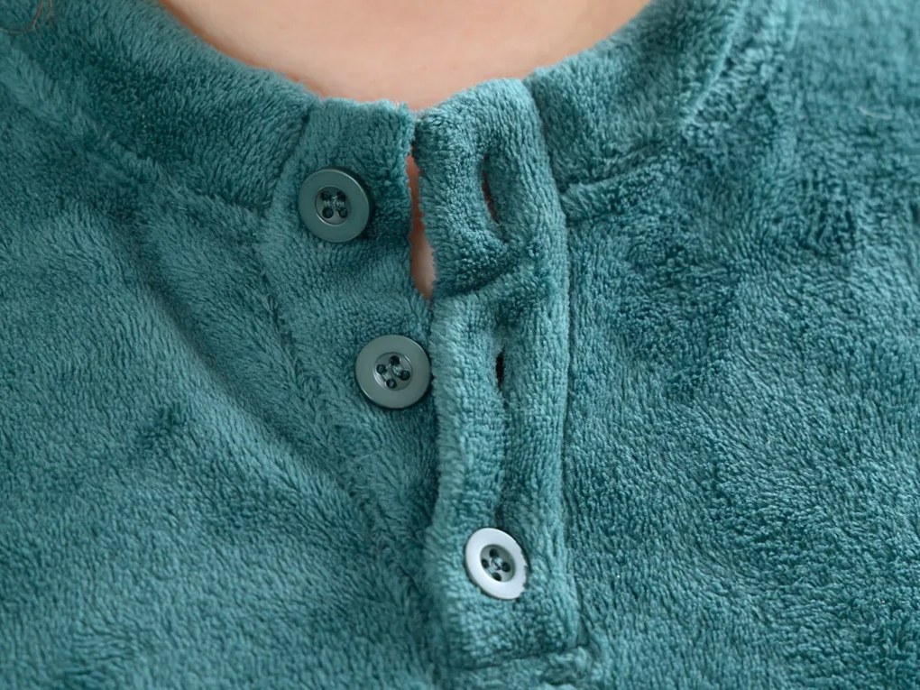 Pijama Cocolino microplus SNOWMAN AND GINGERBREAD verde - diverse marimi Marime: XL