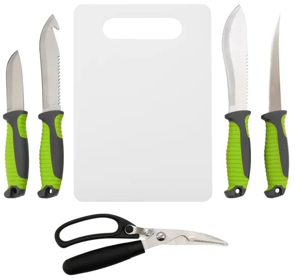 Trusă cu ustensile din oțel inoxidabil pentru grătar 6 buc.