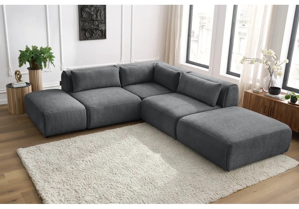 Colțar gri (cu colțar variabil) Jeanne – Bobochic Paris