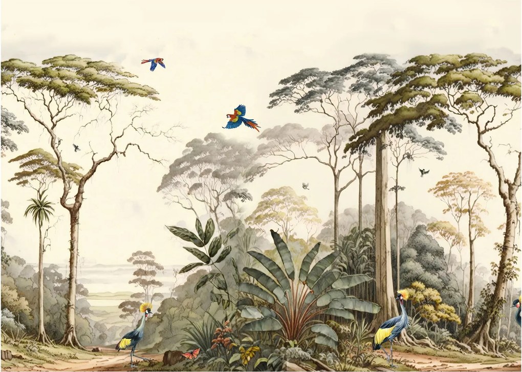 Tablou pe sticlă - Pădurea tropicală amazoniană (70x50 cm)