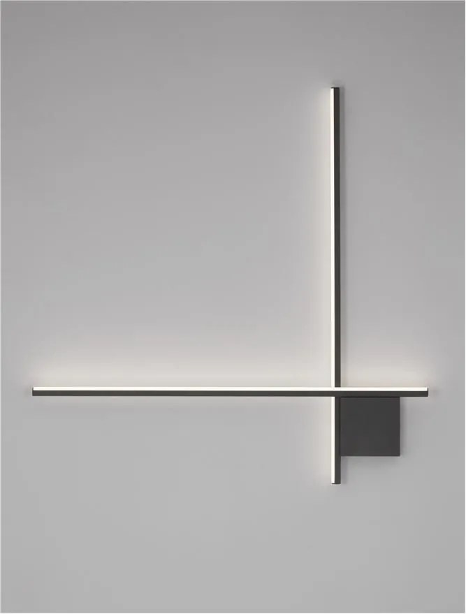 Aplica de perete cu lumina ambientala LED Cross 80cm