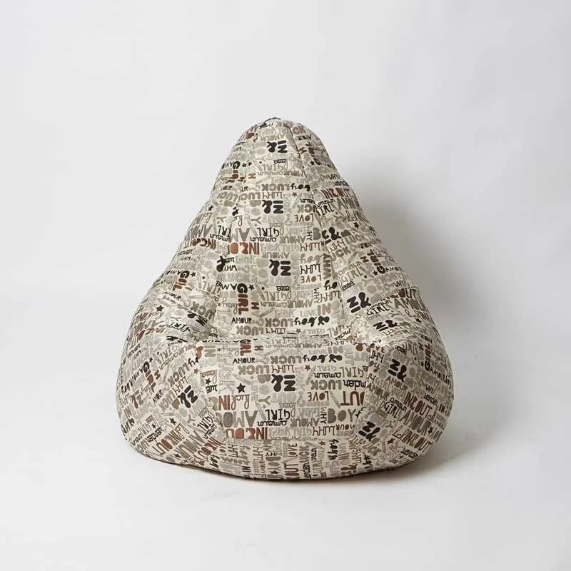 Fotoliu Nirvana Hobbit Pufrelax, Material textil - Latte Luck