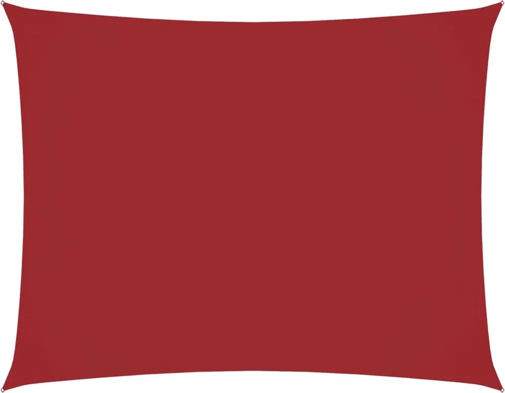vidaXL Pânză parasolar, roșu, 4x5 m, țesătură oxford, dreptunghiular