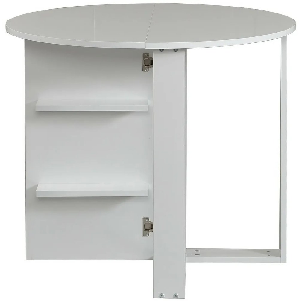 Masă pliantă Middle Shiny White