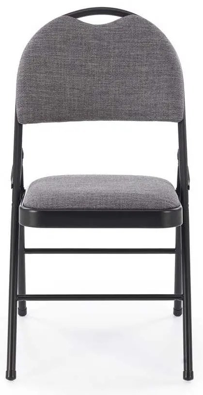 Scaun pliabil Dover, gri / negru