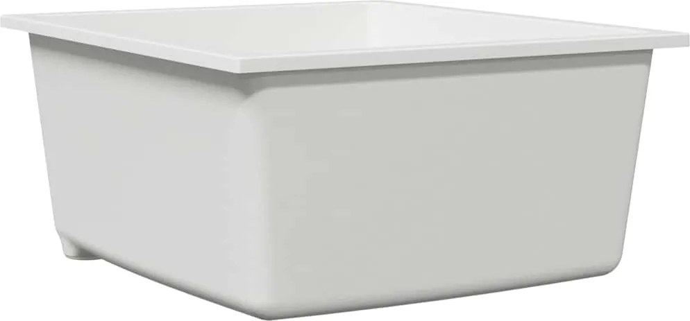 vidaXL Chiuvetă de bucătărie Alb 38 x 44 x 20 cm Granit