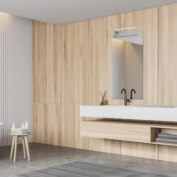 Aplică de perete LED pentru baie SHINE, 11W, 230V, 45 cm, IP44, crom lucios