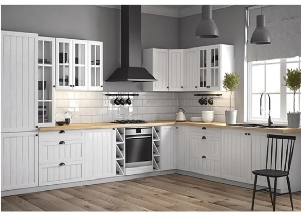 Dulap superior de bucătărie G30 Provense (alb + sosna andersen) (D). 1015173