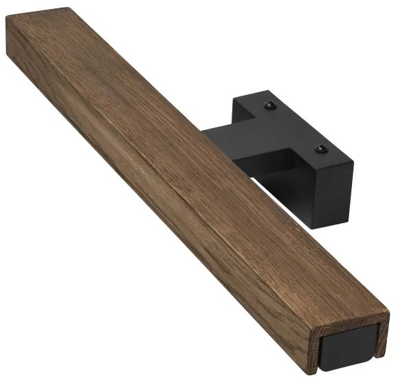 Aplică LED pentru oglindă de baie Brilagi WOODY MIRROR LED/8W/230V IP44 stejar/negru