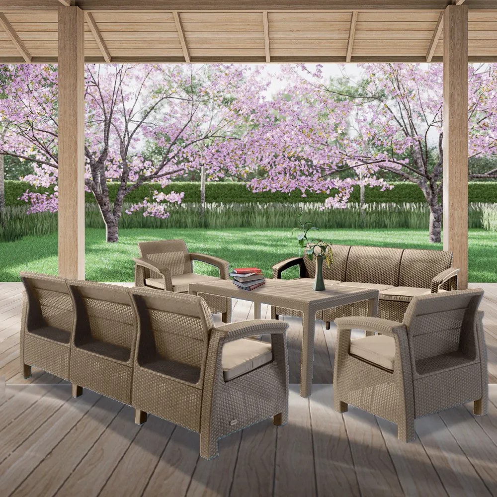 Set de mobilier de grădină Corfu Love Max Duo cu masă Melody