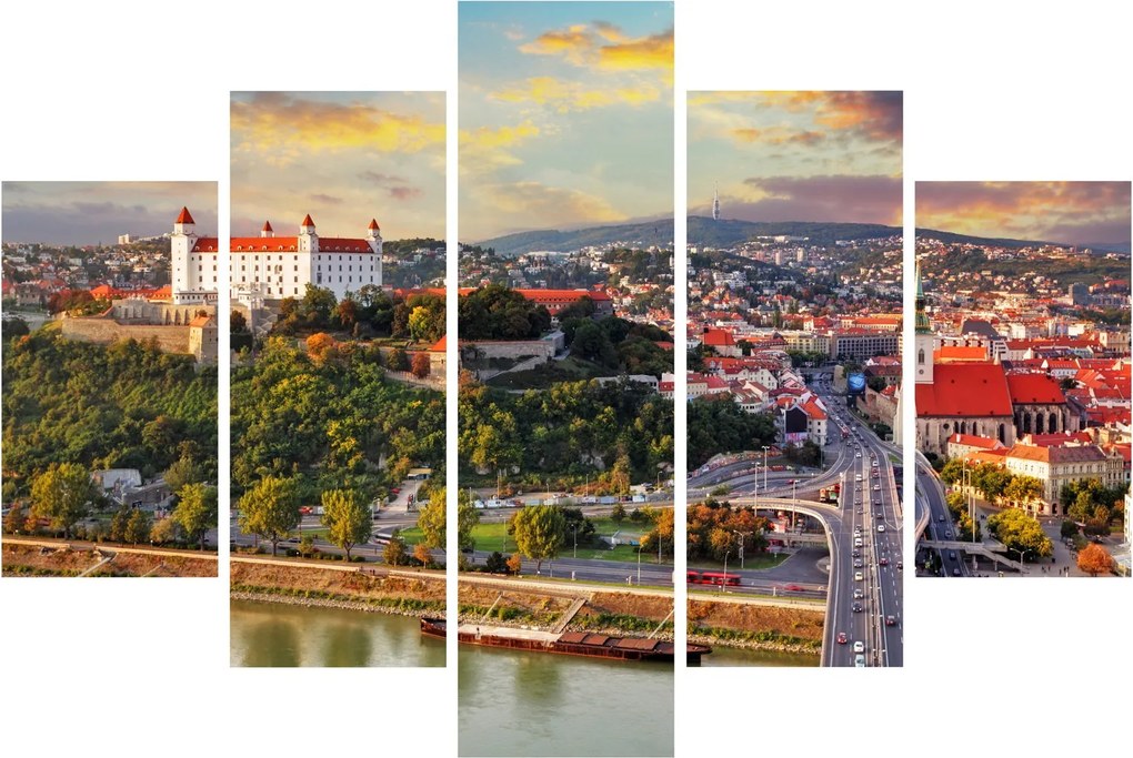 Tablou - Panorama bratislavei, Slovacia (150x105 cm)