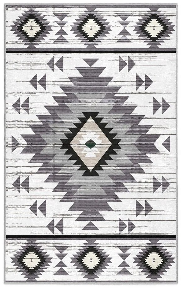 Covor gri deschis lavabil 160x230 cm Ethnic Geo – Mila Home
