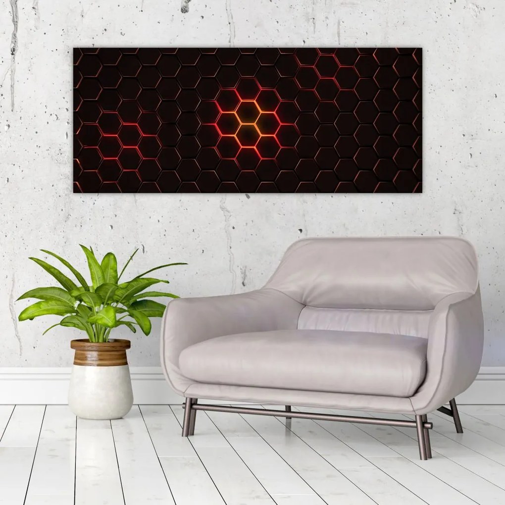 Tablou cu sârmă (120x50 cm)