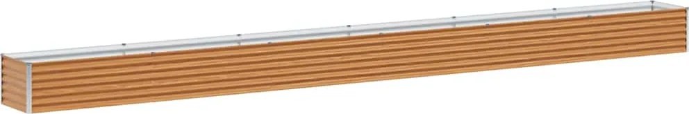 vidaXL Strat înălțat de grădină 582 x 50 x 36 cm Oțel Galvanizat