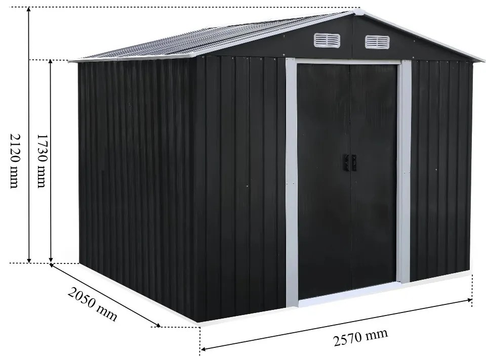 Casă de depozitare a uneltelor de grădină Alaska 6x8