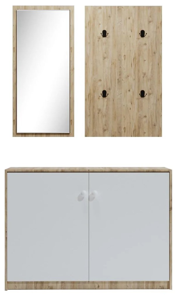 Mobilier Hol Vetide (stejar + alb) . 1093920