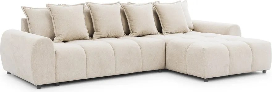 Colțar bej (cu colț pe partea dreaptă/cu șezlong) Albane – Ropez