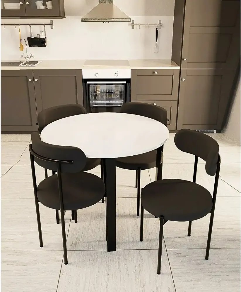 Scaun Onita, metal, negru