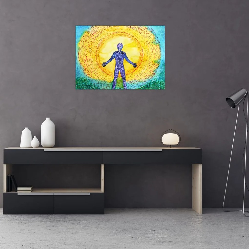 Tablou pe sticlă - Puterea spiritului (70x50 cm)