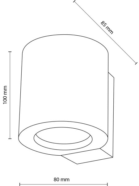 Spot de perete EVE 1xGU10/10W/230V fag