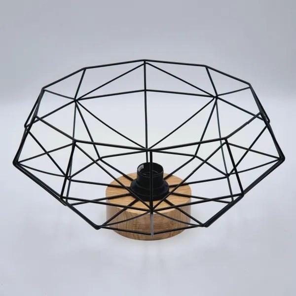 Brilagi - Plafonieră WOODY BASKET 1xE27/60W/230V stejar-nuc