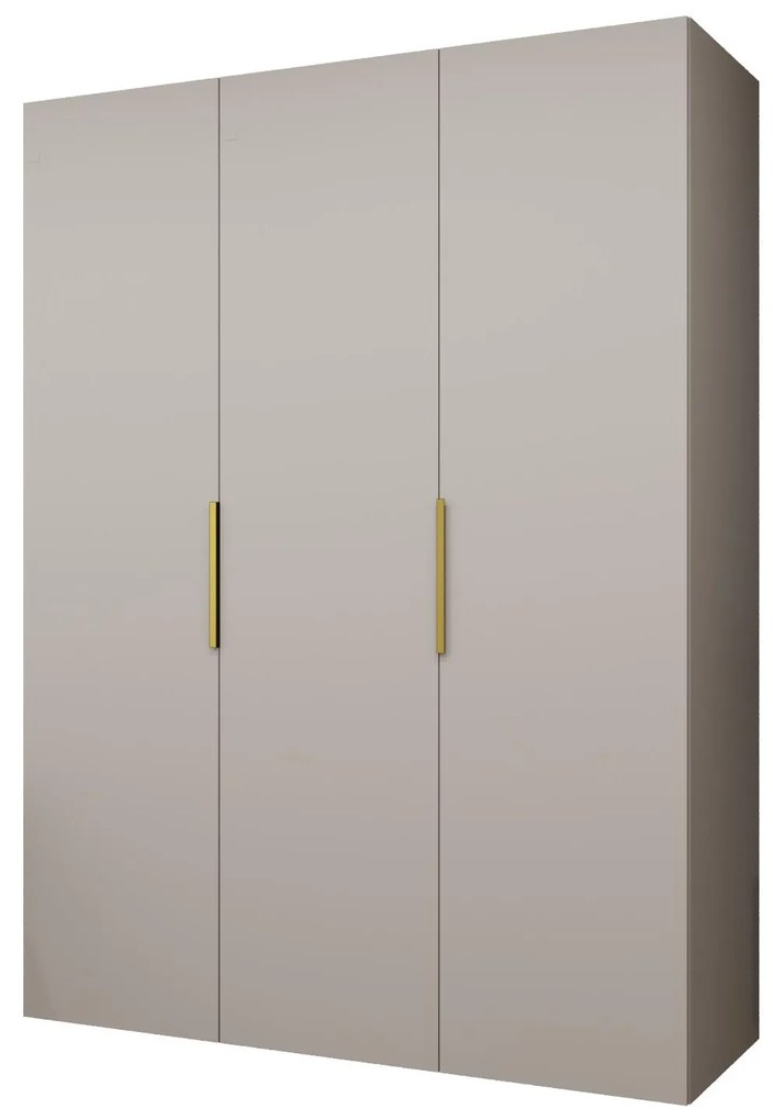 Dulap de haine 150 cm Mirabella 1 (Cașmir + Auriu). 1126357