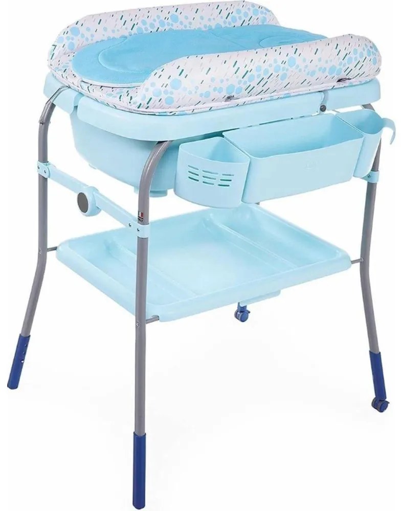 Masă de înfășat cu cădiță CUDDLE&BUBBLE albastru Chicco