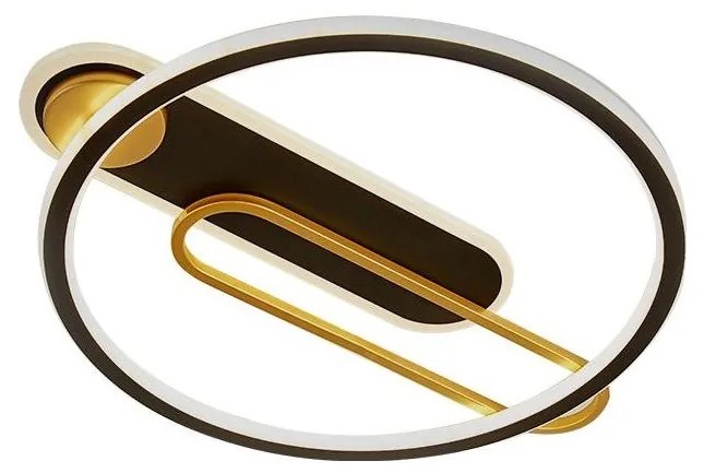 Plafonieră LED dimabilă LED/60W/230V 3000-6500K negru + telecomandă