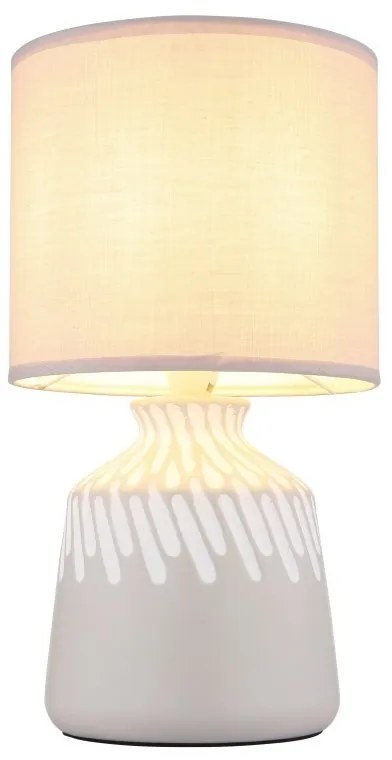 Lampa de masa ceramica cenusie RELA