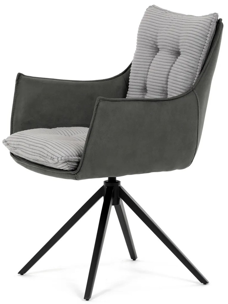 Set de scaune de sufragerie cu mecanism deîntoarcere DCH-D1345 GREY2, 2 buc.