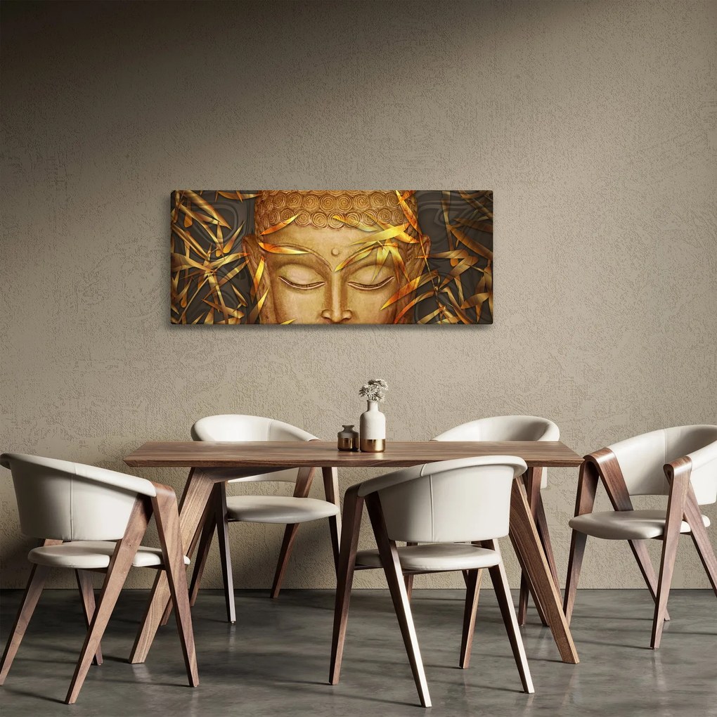 Tablou - Buddha de aur (120x50 cm)