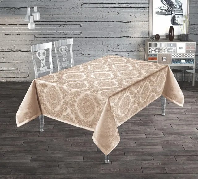 Fata de masa teflonata si impermeabila, 160x300 cm, Bej, Dmsc