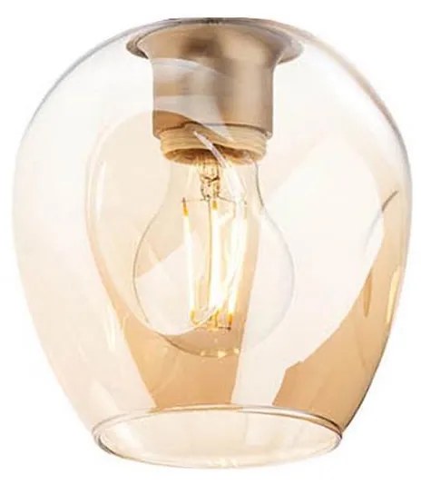 Redo A01-2621 - Abajur de schimb pentru lampă/candelabru PIERCE, Ø 15 cm, auriu/fumuriu