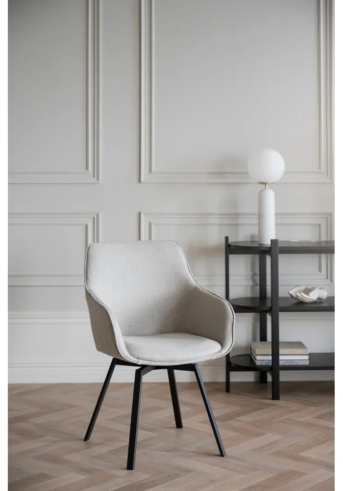 Set de scaune de sufragerie bej 2 buc. tapițat Alison – Rowico