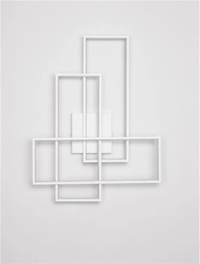 Aplica de perete sau tavan design geometric Alis alb